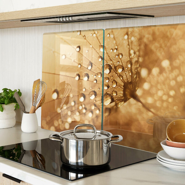 Tabla para cortar Gotas de agua sobre un diente de león