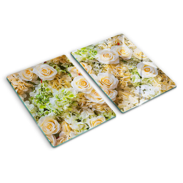 Tabla para cortar Flores en tonos pastel