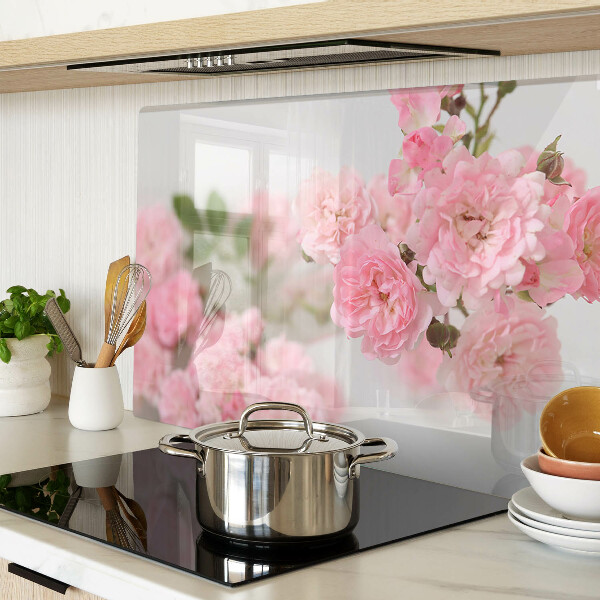 Tabla de cortar Flores rosas en un jarrón