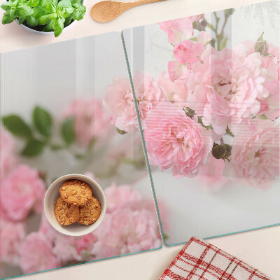 Tabla de cortar Flores rosas en un jarrón