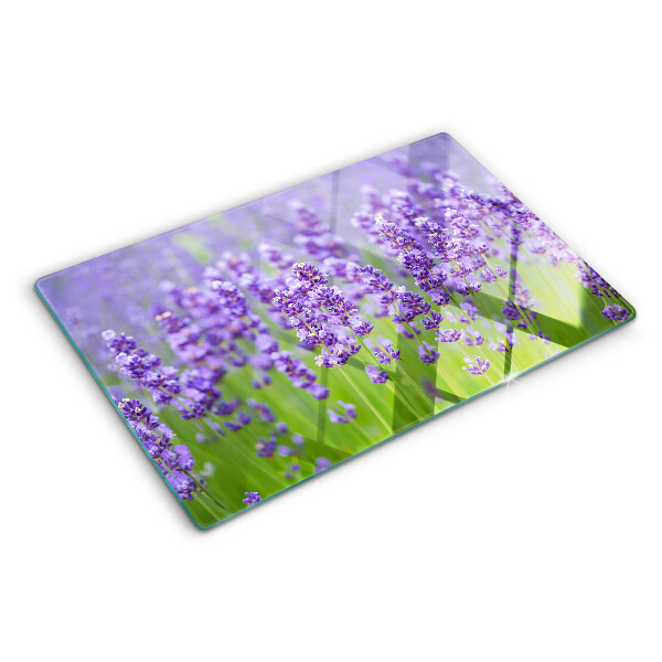 Tabla de cortar campo de lavanda