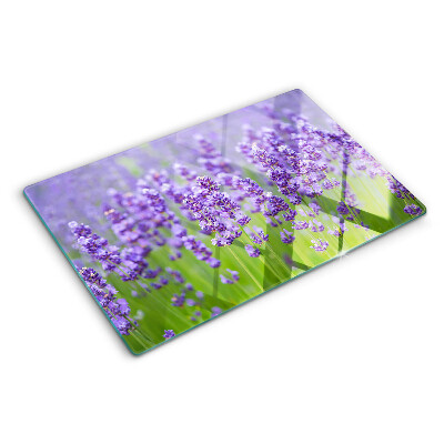 Tabla de cortar campo de lavanda