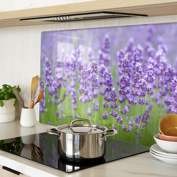 Tabla de cortar campo de lavanda