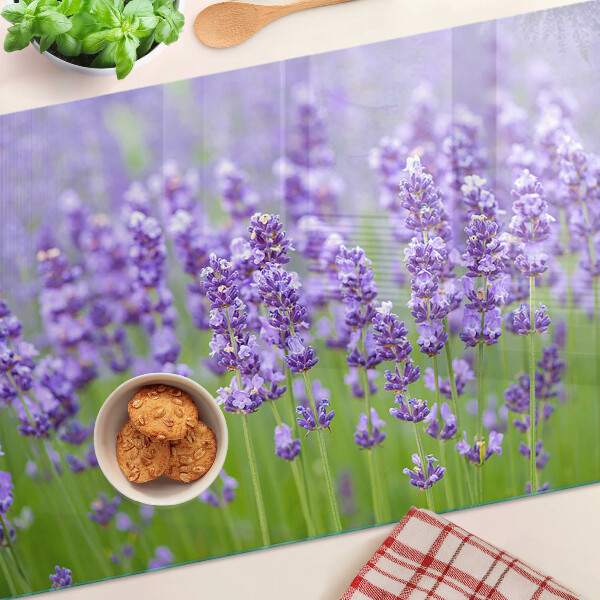 Tabla de cortar campo de lavanda