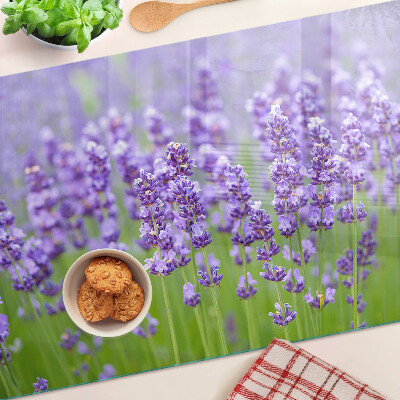 Tabla de cortar campo de lavanda