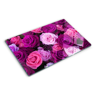 Tabla de cocina Rosas en tonos rosa