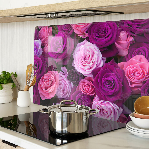 Tabla de cocina Rosas en tonos rosa