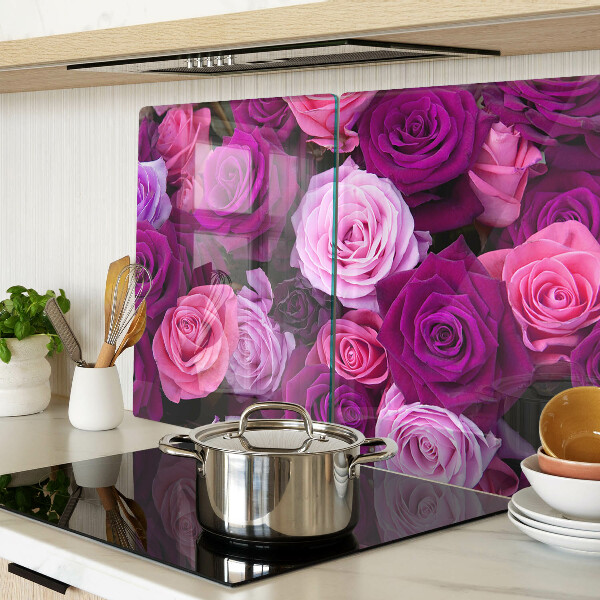 Tabla de cocina Rosas en tonos rosa