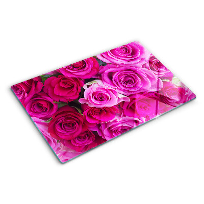 Tabla para cortar Rosas en tonos rosa