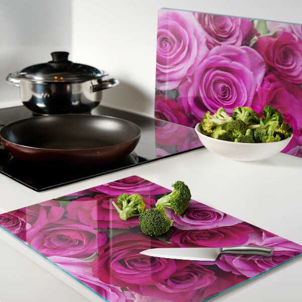 Tabla para cortar Rosas en tonos rosa