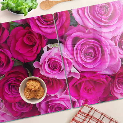 Tabla para cortar Rosas en tonos rosa