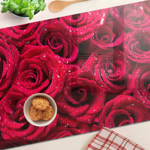 Tabla de cocina Rosas de color rosa intenso