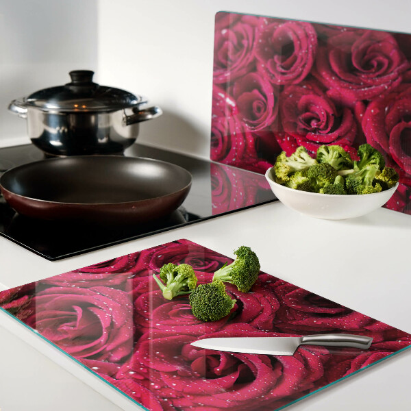 Tabla de cocina Rosas de color rosa intenso