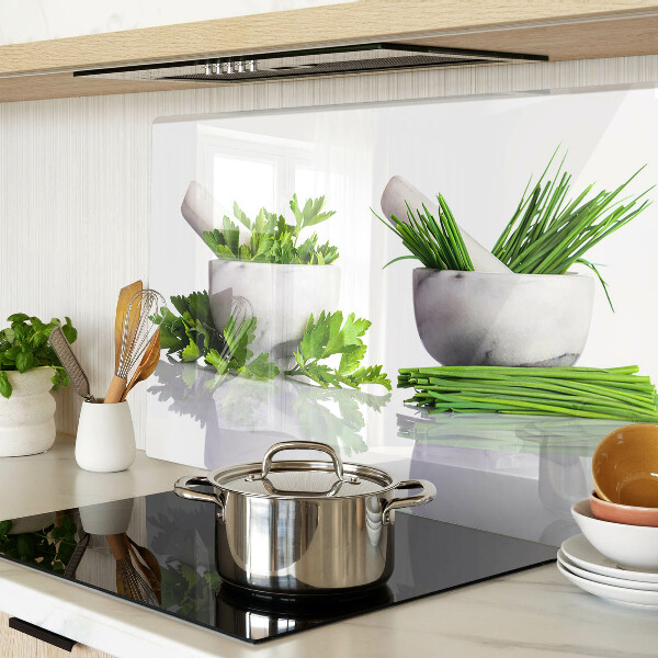 Deska kuchenna szklana Zioła w doniczkach