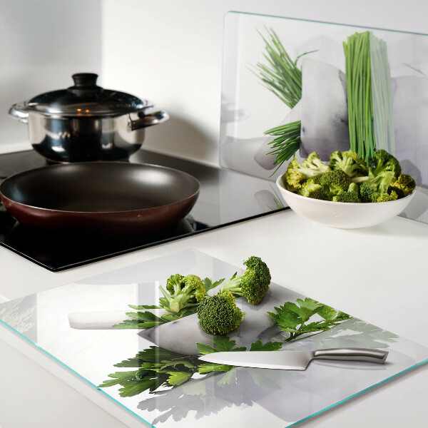 Deska kuchenna szklana Zioła w doniczkach