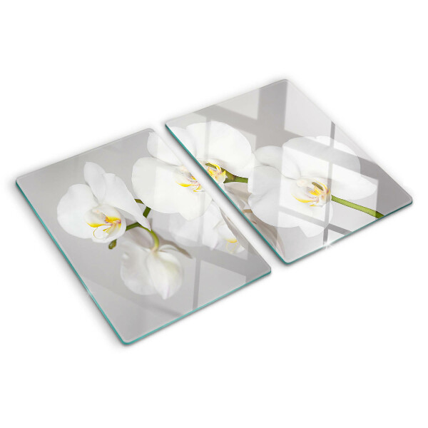 Tabla de cortar Orquídeas sobre un fondo de espejo
