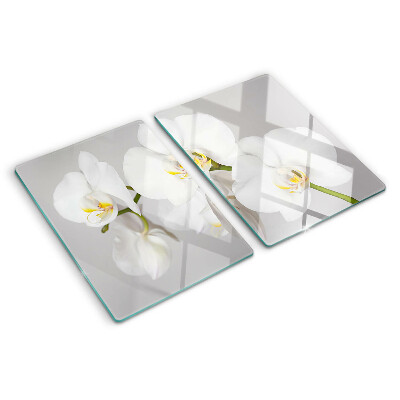 Tabla de cortar Orquídeas sobre un fondo de espejo