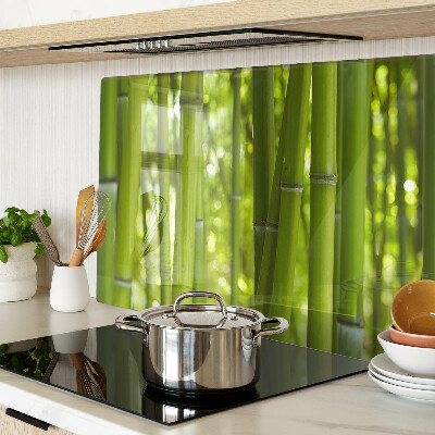 Tabla de cortar de cristal bosque de bambú