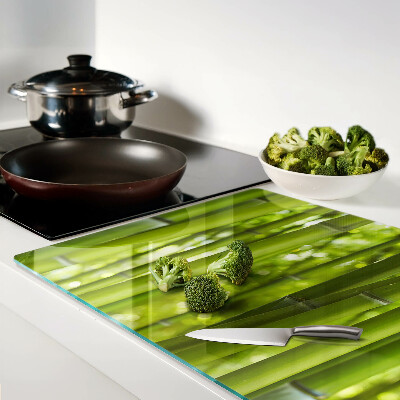 Tabla de cortar de cristal bosque de bambú