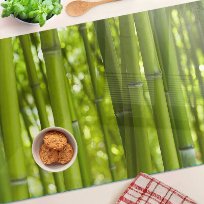 Szklana deska kuchenna Las bambusowy