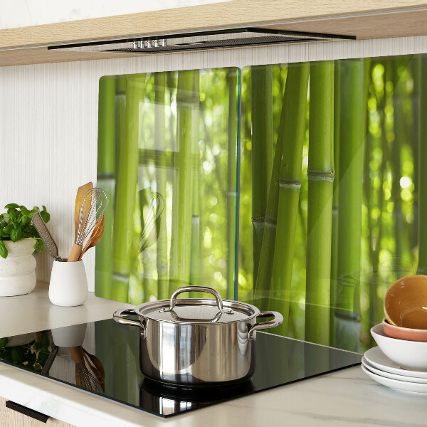 Tabla de cortar de cristal bosque de bambú