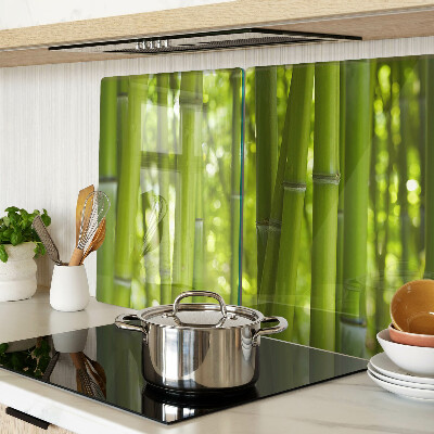 Tabla de cortar de cristal bosque de bambú