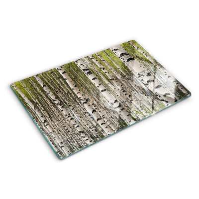 Tabla de cortar Abedules blancos en el bosque