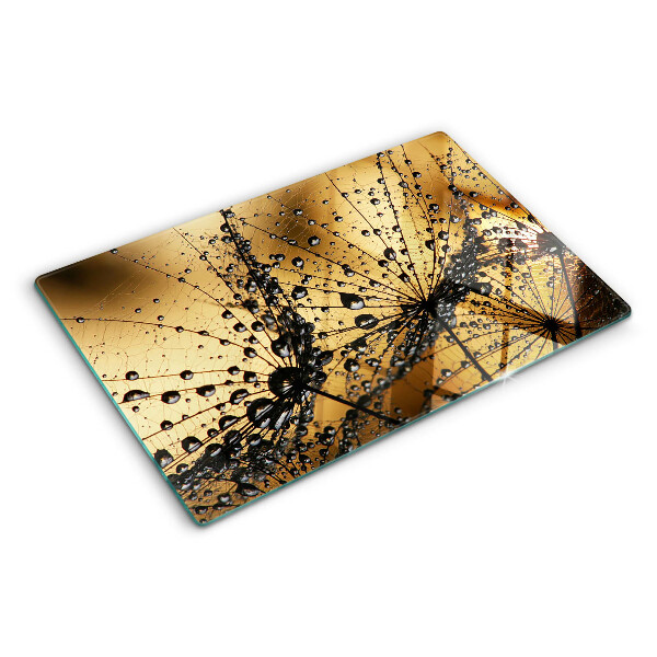 Tabla para cortar Gotas de agua sobre las hojas