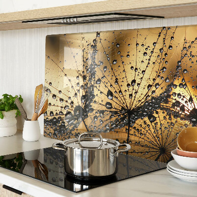 Tabla para cortar Gotas de agua sobre las hojas