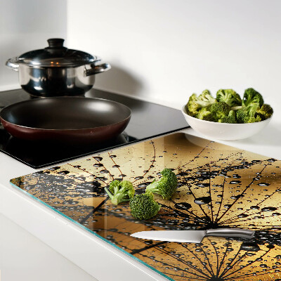 Tabla para cortar Gotas de agua sobre las hojas