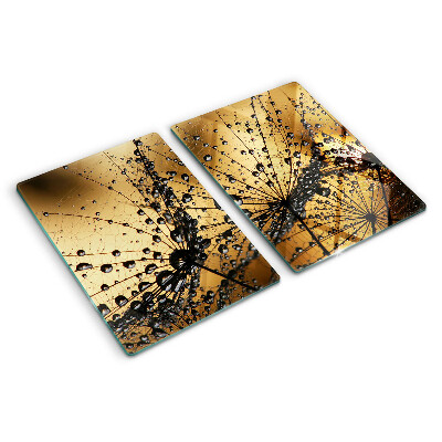 Tabla para cortar Gotas de agua sobre las hojas