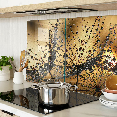 Tabla para cortar Gotas de agua sobre las hojas