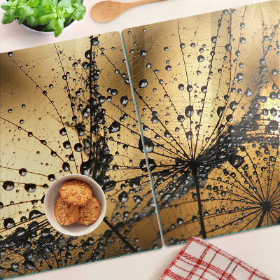 Tabla para cortar Gotas de agua sobre las hojas