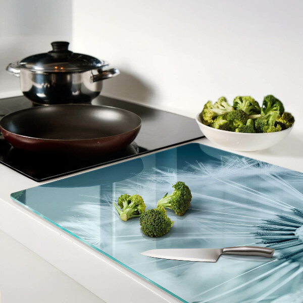 Tabla de cocina Dientes de león contra el cielo