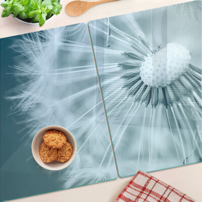 Tabla de cocina Dientes de león contra el cielo