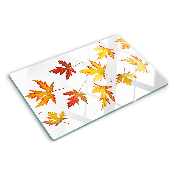 Tabla para cortar Hojas de arce en colores otoñales