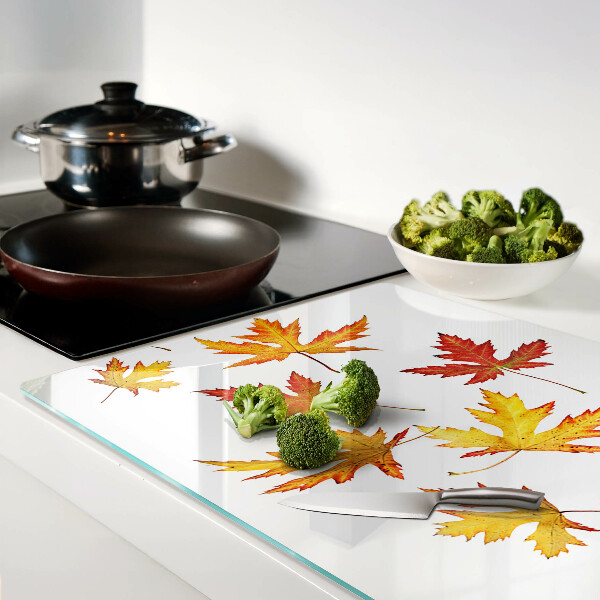 Tabla para cortar Hojas de arce en colores otoñales