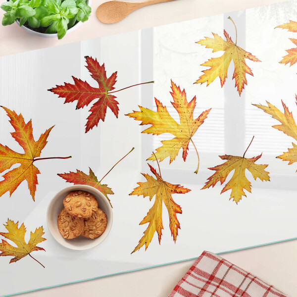 Tabla para cortar Hojas de arce en colores otoñales