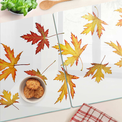 Tabla para cortar Hojas de arce en colores otoñales