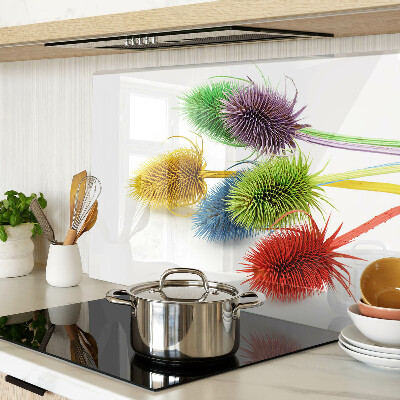 Deska kuchenna szklana Kolorowe, trójwymiarowe kwiaty