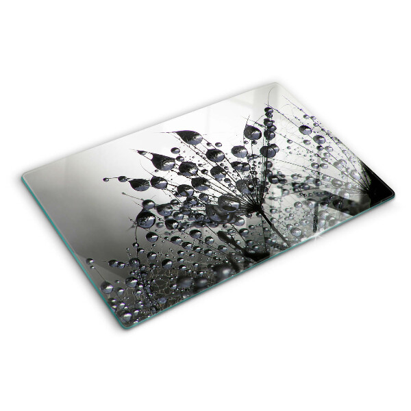 Tabla de cortar Gotas de agua sobre las plantas