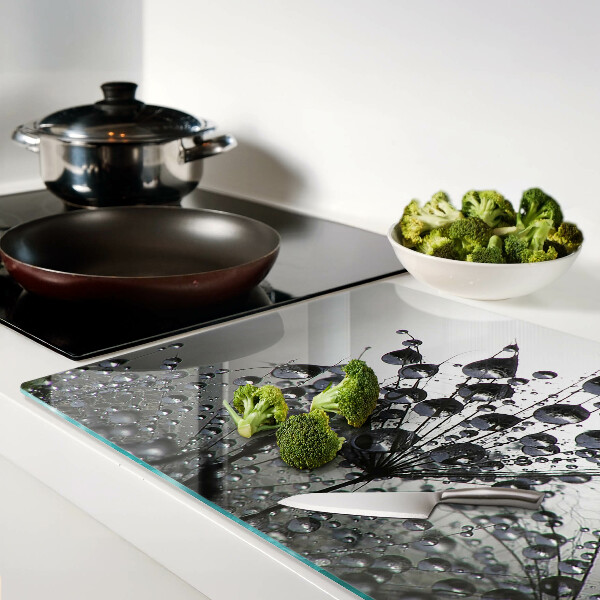 Tabla de cortar Gotas de agua sobre las plantas