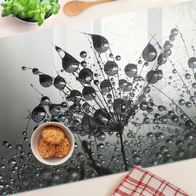 Tabla de cortar Gotas de agua sobre las plantas