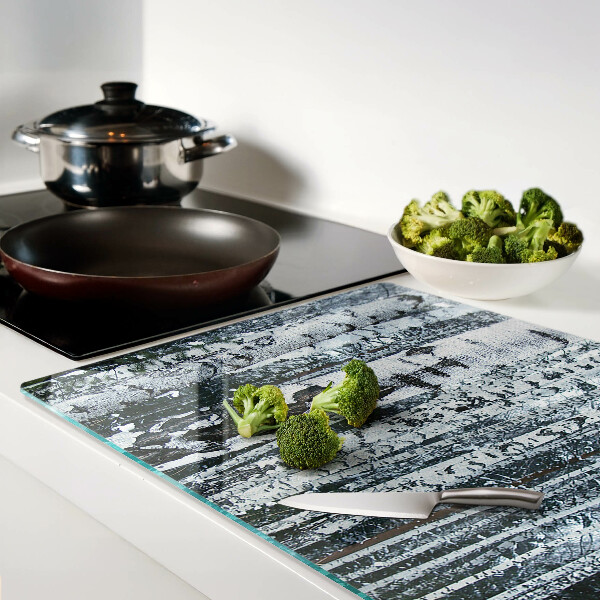 Deska kuchenna szklana Las brzozowy w zimowej scenerii