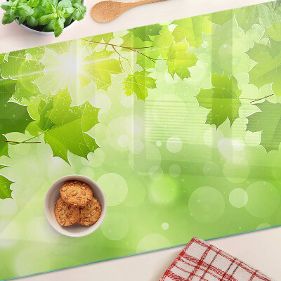 Szklana deska do krojenia Liście w promieniach słońca