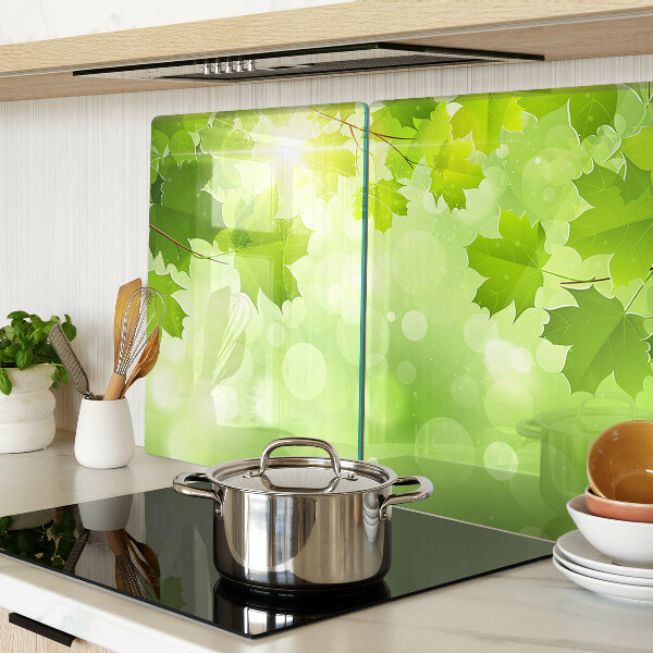 Szklana deska do krojenia Liście w promieniach słońca