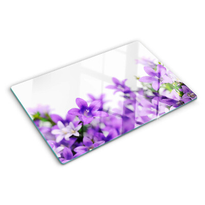 Tabla de cortar Flores moradas al fondo