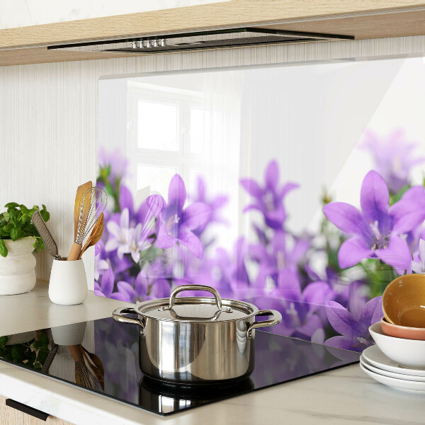 Tabla de cortar Flores moradas al fondo