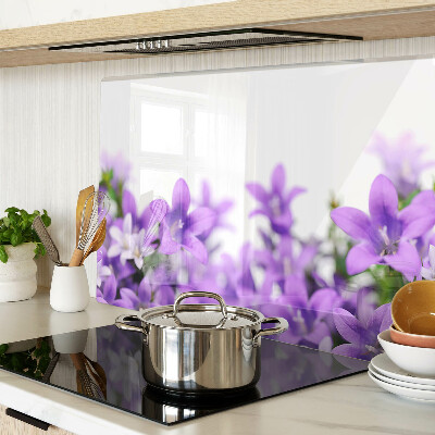 Tabla de cortar Flores moradas al fondo