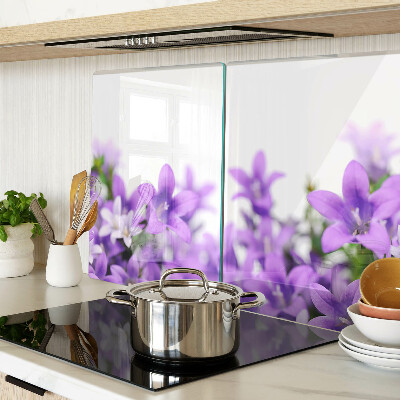 Tabla de cortar Flores moradas al fondo